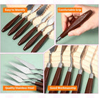 27 Piece Stainless Steel Palette Knife Set, Painting Knives - Image 3