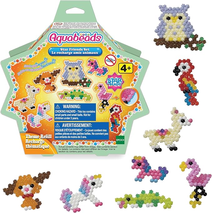 Aquabeads Arts & Crafts Star Friends Theme Bead Refill - Image 2