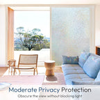 rabbitgoo Window Privacy Film, Mosaic Stained Glass Film, 23.6" x 157.4" | - Image 3