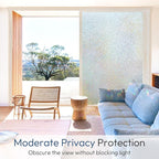 rabbitgoo Window Privacy Film, Mosaic Stained Glass Film, 35.4" x 157.4" | - Image 3