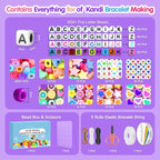 Redtwo 7 Boxes 5000 Pcs Pony Beads Kit, 144 Colors 6x9mm Kandi Beads - Image 3