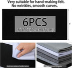 HaoFeiJH 6 Rolls 8"x20" Soft Felt Fabric Sheets, 1.6mm Thick, and Projects - Image 3