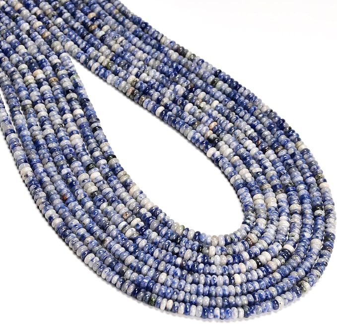 ICAI Beads Natural 2x4mm Rondelle Beads, Abacus Disk Stone Spacer Beads – Loose by CAI+YI+MING