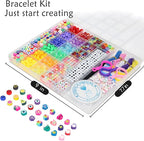 LIS HEGENSA 1000 Pcs DIY Childrens Crafts Beads Friendship Bracelet Kit - Image 2