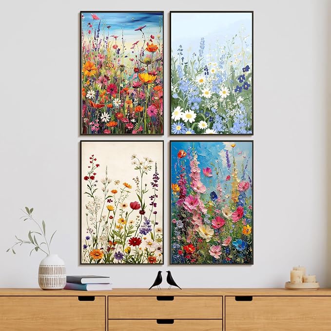 4 Pack Framed Paint by Numbers Kit - Image 2