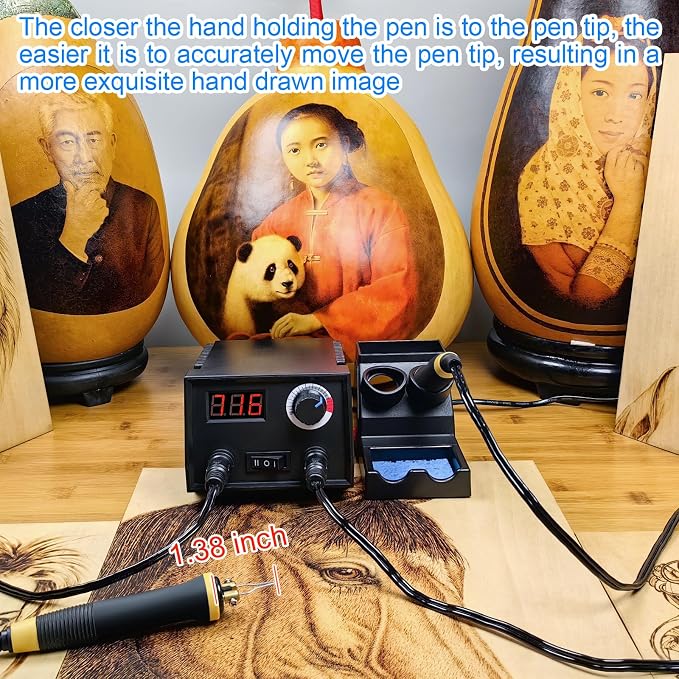 FIRElood Wood Burning Tool, Wood Burner kit Pen 25~750℃, Wood Burning kit - Image 4