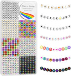 Redtwo 1600 Pcs Letter Beads Kit, 6 Styles of Colorful Alphabet Beads by Redtwo