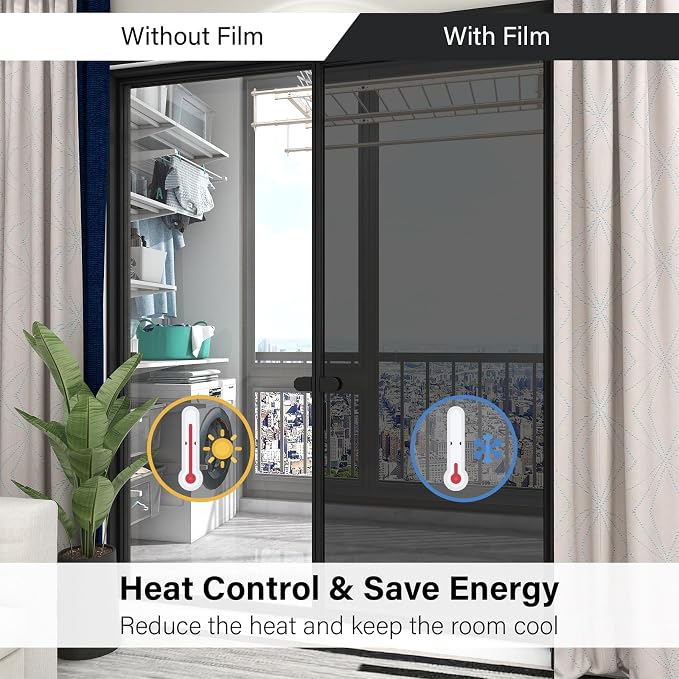 Kromapolis One Way Window Privacy Film Reflective Mirror Home Window Tint - Image 5