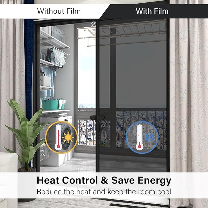 Kromapolis One Way Window Privacy Film Reflective Mirror Home Window Tint - Image 5