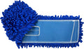 KLEEN HANDLER 18 Inch Microfiber Dust Mop, Large Washable Commercial Mop Head Replacement, Sweeper, Janitorial Supplies, Blue