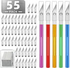 55 Pack Exacto Knife, Hobby Knife Set by Unknown
