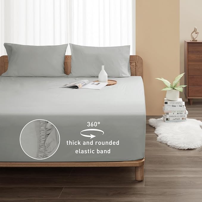 Sunflower Full Fitted Sheet, 1-Piece Extra Deep Pocket Fitted Bottom Sheet 22" - Image 2
