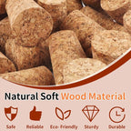 40 Pack Soft Natural Corks, Tapered Cork Plugs - Image 3