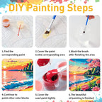 Paint by Numbers Kit for Adults, Poppy Paint by Numbers, Flowers Crafts for - Image 8