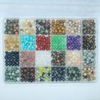 720pcs 6mm Natural Round Stone Beads Gemstone Beading Hole Size 1mm Crystal - Image 4