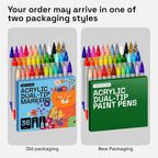 ARTISTRO Acrylic Glass Markers for Wine Glasses and Drinkware, Vibrant Dual Tip - Image 8