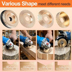 14PCS Angle Grinder Wood Carving Disc Set - Image 5