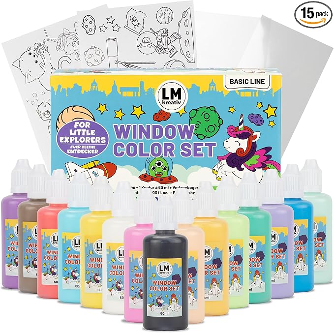 Window Cling Paint Set by LM-Kreativ