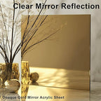 Gold Mirror Acrylic Sheets 12x16Inches, 6 Pack|1/8" Thick, Reflective Acrylic - Image 3