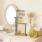 SRIWATANA Carbonized Black Jewelry Organizer Stand, Tall Necklace Holder | - Image 2