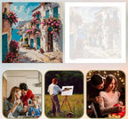 5DDIYART Flowers Scenery Town Paint by Numbers - Image 6