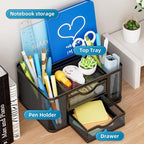 Marbrasse Mesh Desk Organizer, Pen Organizer - Image 2