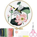 TINDTOP Embroidery Kit for Beginners Adult, Dragonfly Embroidery Kit | Include by TINDTOP
