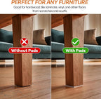 Felt Furniture Pads 10pcs 8" x 6" Self Adhesive Cuttable Furniture Felt Pads - Image 3