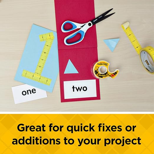 Scotch Double Sided Tape with Tape Dispenser, Office and School Supplies - Image 6