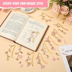 Tudomro 250 Pcs Metal Bookmarks Making Kit, DIY Metal Bar Bookmark Kit - Image 6