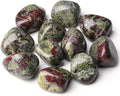 DUQGUHO Dragon Blood Stone Crystals Bulk Natural Irregular Polished Stones by DUQGUHO