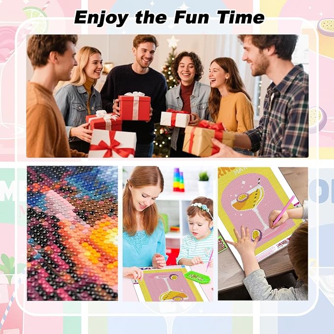 EIBEILI Diamond Art Kits for Adults-6P Wine Cocktail Diamond Painting Kits | - Image 9