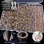1250 PCS Beads for Jewelry Making Kit, Bracelet Making Beads Bulk Set - Image 2
