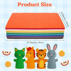 60pcs 15" × 12" 2mm Thick Soft Felt Fabric Sheet 60 Assorted Dark Series Colors - Image 2