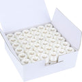 New brothread 144pcs White 70D/2 Prewound Bobbin Thread Plastic Size A SA156 by Newbrothread