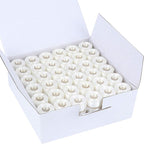 New brothread 144pcs White 70D/2 Prewound Bobbin Thread Plastic Size A SA156 by Newbrothread