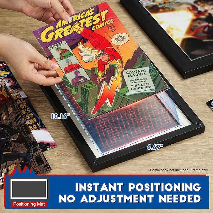 JupDec Comic Book Frame, Premium Wood Display Case - Image 3