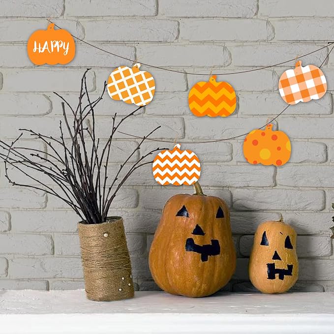50 PCS Pumpkin Wood Cutouts Unfinished Fall Wooden Cutouts Blank Pumpkin Wood - Image 6