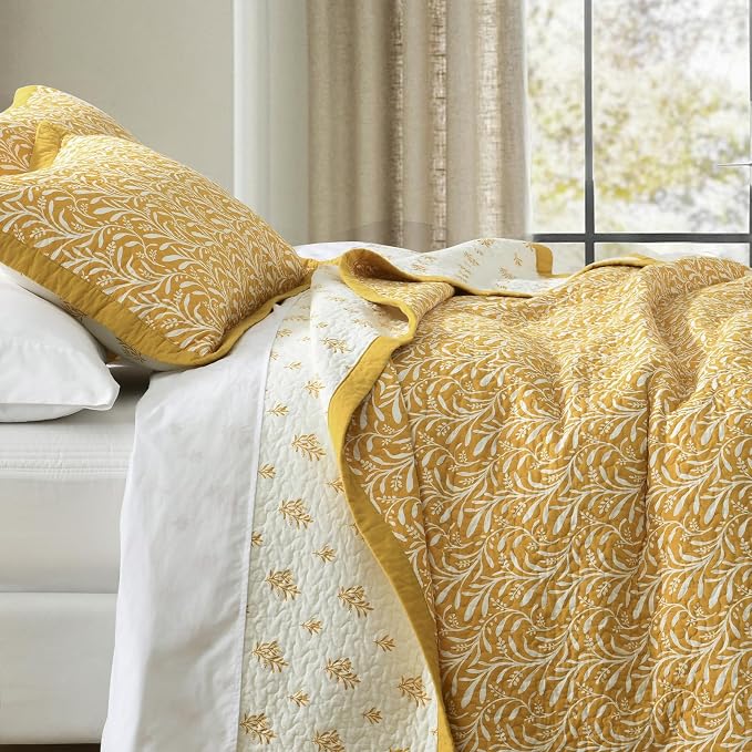 SahSahCasa Quilt Set King Size, 100% Cotton Quilt Bedding Set Bedspread - Image 3