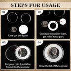 63PCS Silver Dollar Coin Holder, Coin Holders - Image 6
