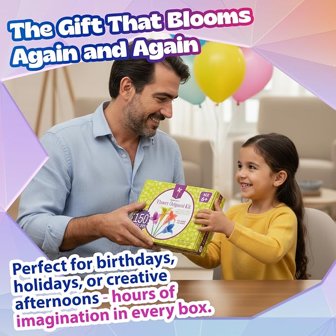 Pinwheel Crafts Flower Origami Kit - Image 7