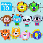 EZCRA Pom Pom Animal Craft Kit - Image 2