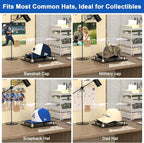 Hat Display Case Clear Acrylic Hat Display Box Assemble Baseball Cap Holder - Image 7