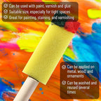 Bates- Foam Paint Brushes with Wood Handle, 1 Inch, 26 Pack, Sponge Brushes - Image 3