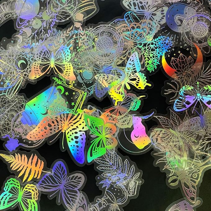 Yoksas Holographic Glitter Stickers by YOKSAS