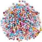 Hicarer 500 Pcs 8 mm Beads Bulk Acrylic Craft Beads - Image 7