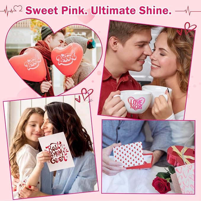 TECKWRAP Pink Permanent Vinyl Sheets – 12" x 12" 16 Assorted Colors - Image 7