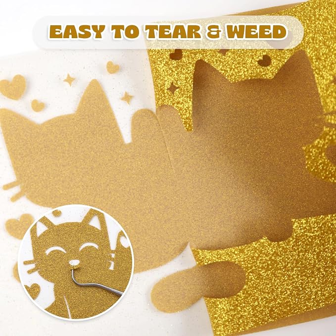 Glitter Golden HTV - Image 4