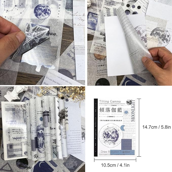 Aesthetic Planet Vintage Washi Stickers - Image 4