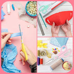 iBayam 8.5" All Purpose Yellow Pink Teal Scissors - Image 7